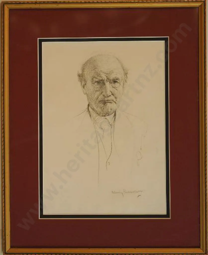 LINLEY-RICHARDSON, Harry (1878-1947) - Portrait of Unknown Man Image 1++