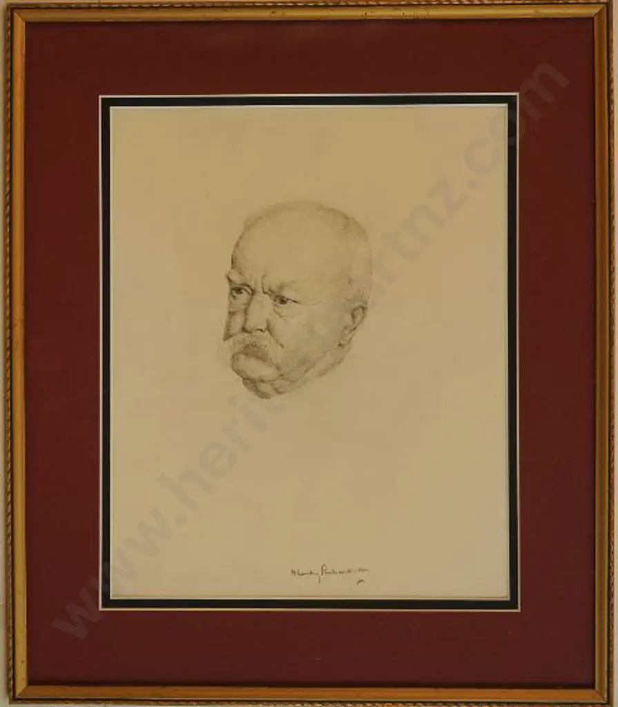 LINLEY-RICHARDSON, Harry (1878-1947) - Portrait of Unknown Man Image 1++