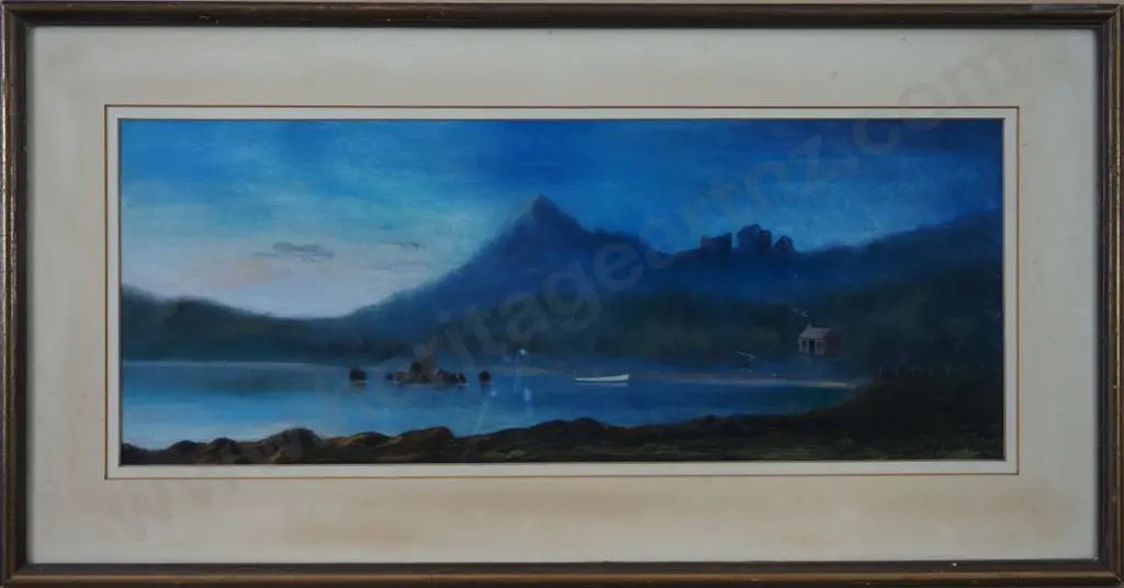 BOND, J.A. (1875-1953) - Inlet with Cottage Image 1++