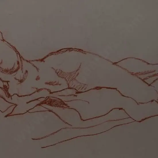 SKERMAN, Susan (1928-) - Reclining Male Nude