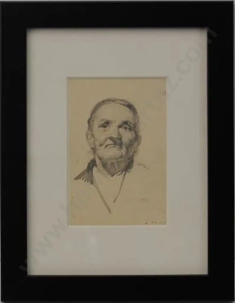 RICHARDSON, Harry Linley (1878-1947) - Head Study of a Man Image 1++