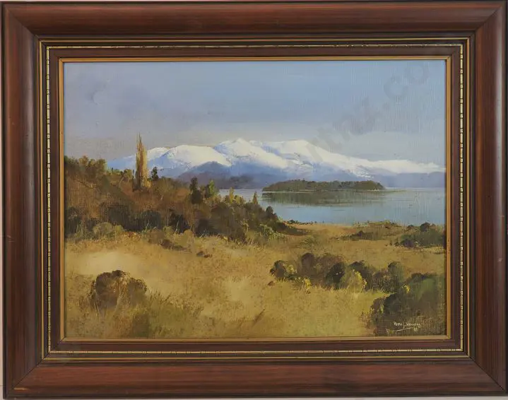 WALLERS, Peter (1953-) - Mount Tongariro & Lake Taupo Image 1++