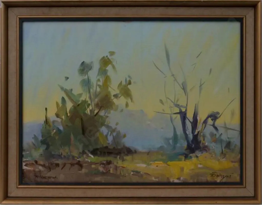 NEILSON, Don R. (1924-2013) - Demon Station - Fire Ravaged Countryside Image 1++