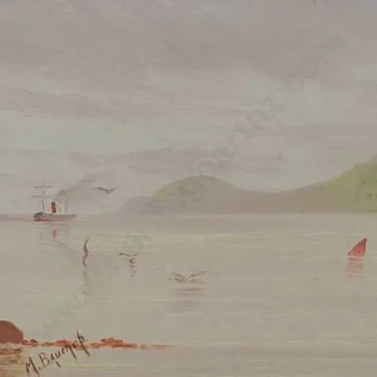 BAUCHOP, Maria (19th Cent) - View Overlooking Port Chalmers c. 1890