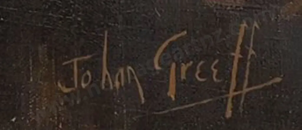 GREEFF, Johan (20th Cent.) - Sunset Landscape Image 1++