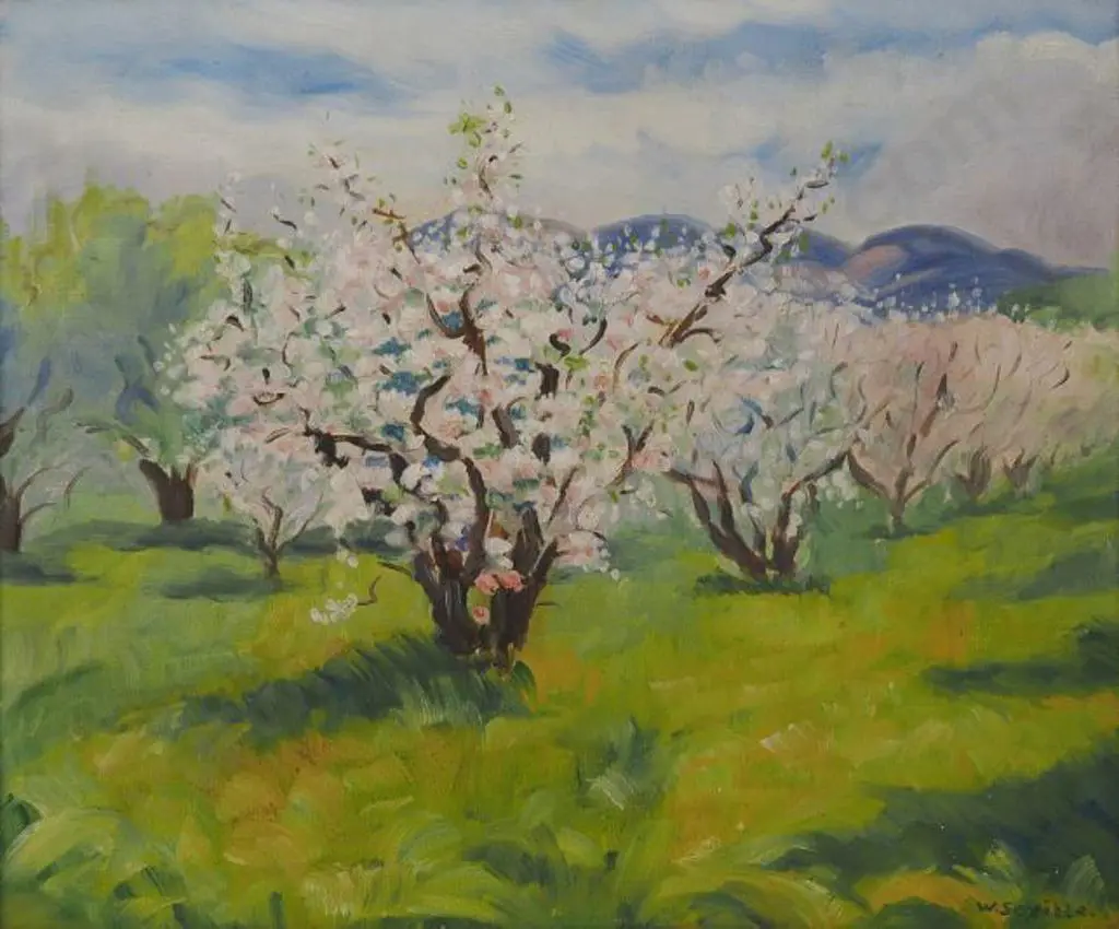 SEVILLE, W. - Trees in Blossom in Grove Image 1++