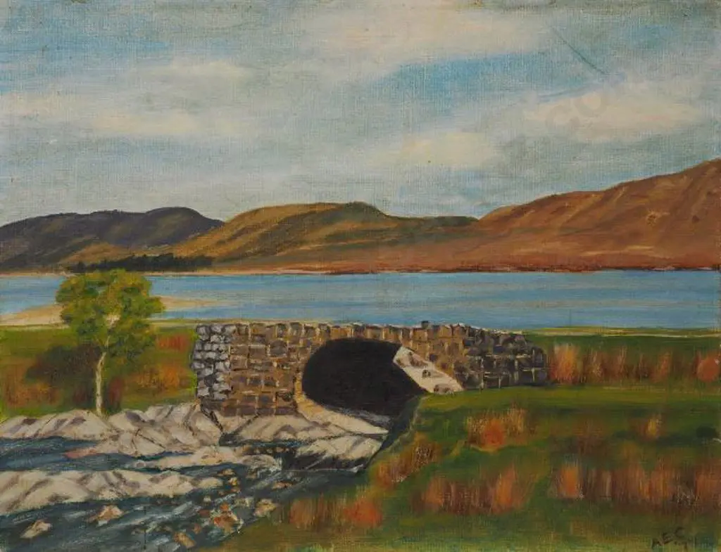 A.E.C. (Initialled) - Loch Cluanie in the Highlands Image 1++