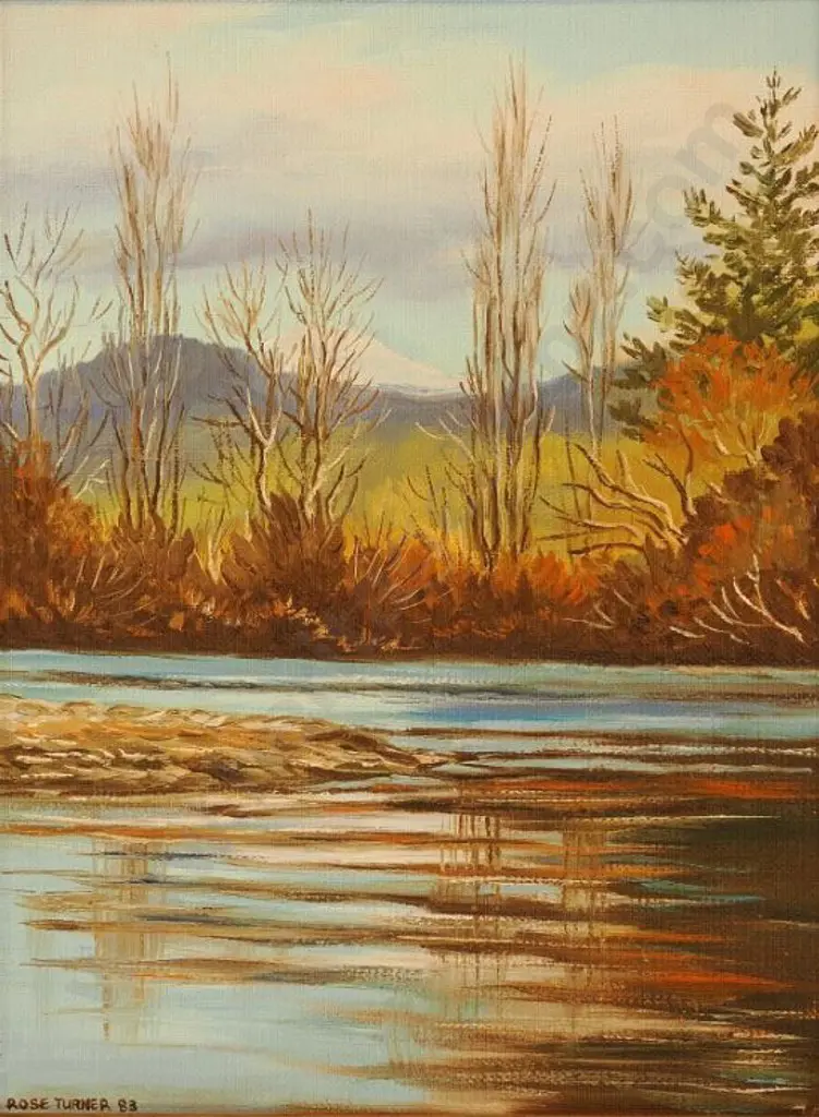 TURNER, Rose - Winter's Day, Tongariro River Image 1++