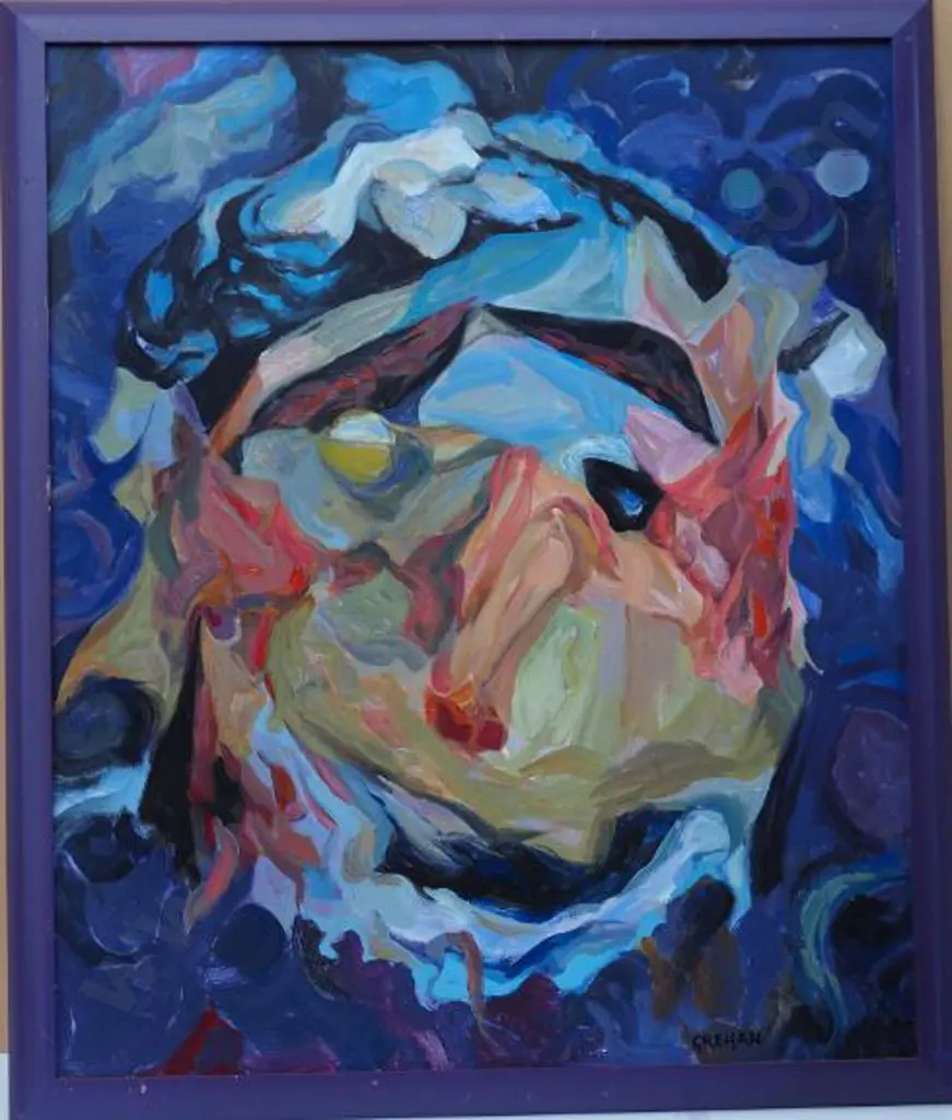 GREHAN, Joan (1920-2007) - Collage Clown Image 1++