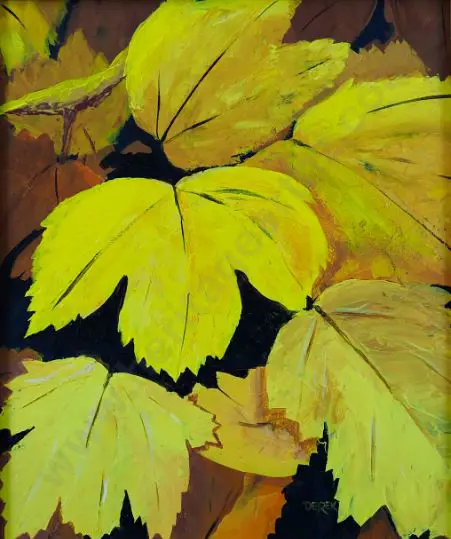 PARKER-LITTLE, Derek (-2014) - Autumn Leaves, Yellow Image 1++