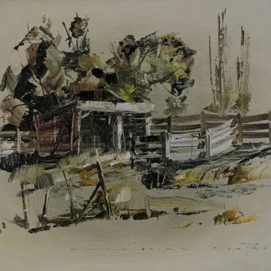 BAXTER, Brian (1940-) - Country Shed & Stockyard