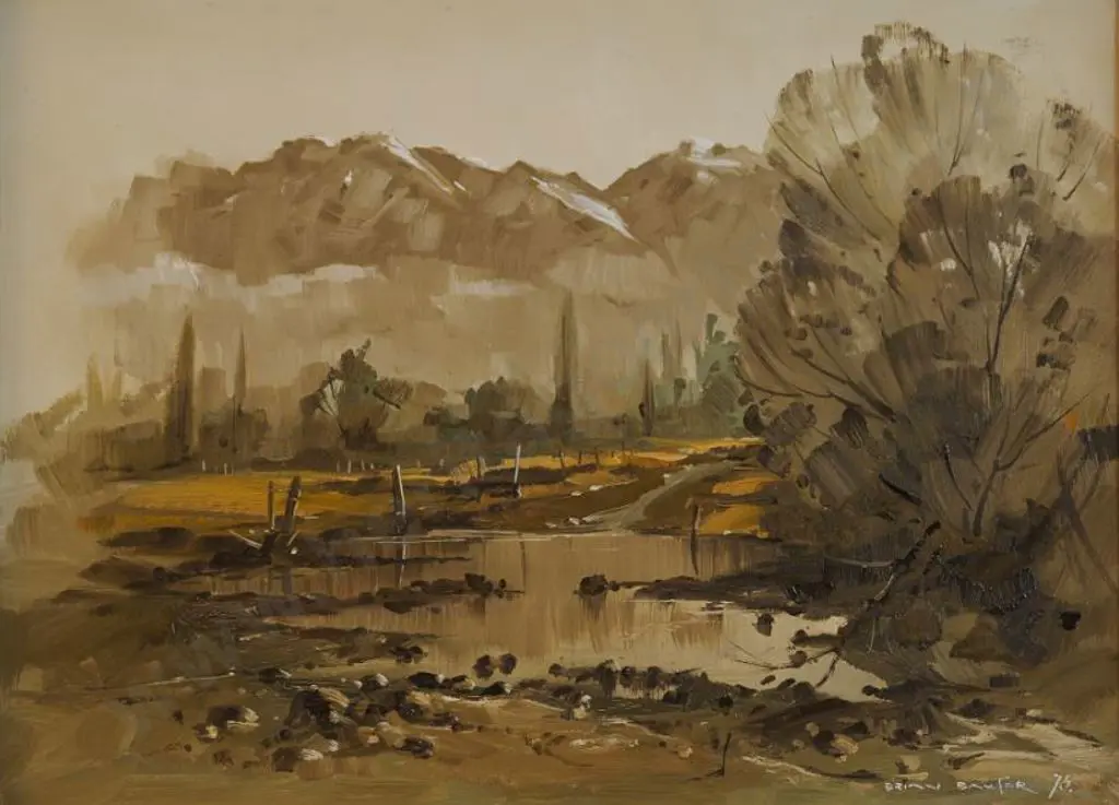 BAXTER, Brian (1940-) - River & Trees Image 1++
