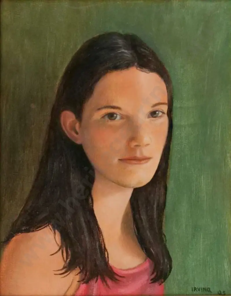 IRVING, James (Active 1970s) - Inga (head study) Image 1++