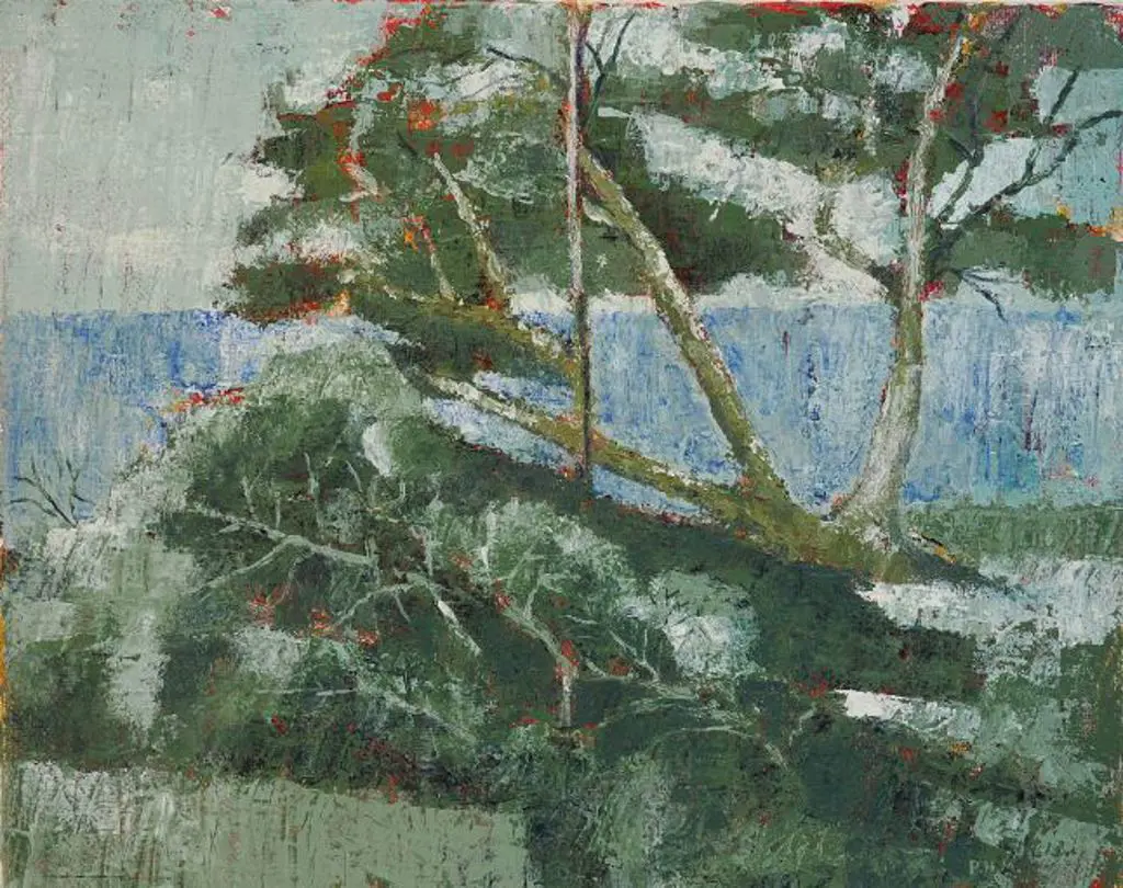 P.N.M. - Seascape with Pohutukawa Tree, 1996 Image 1++