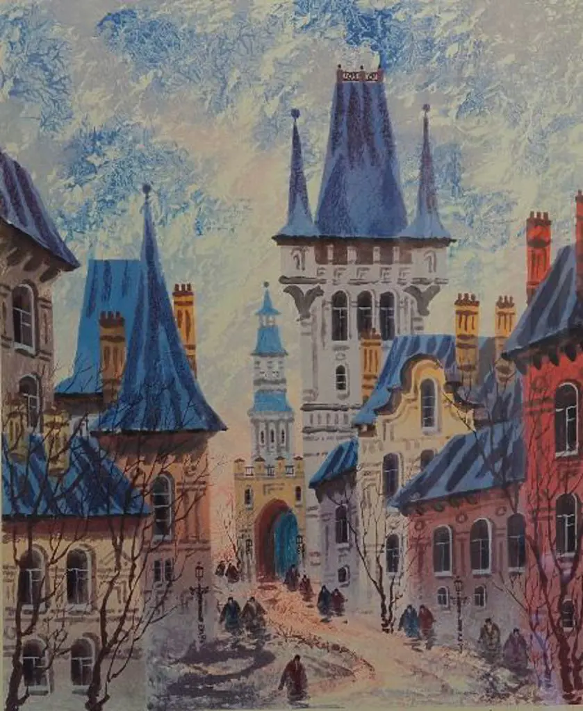 KRASNYANSKY, Anatole (1930-2023) - Street of Old Prague Image 1++