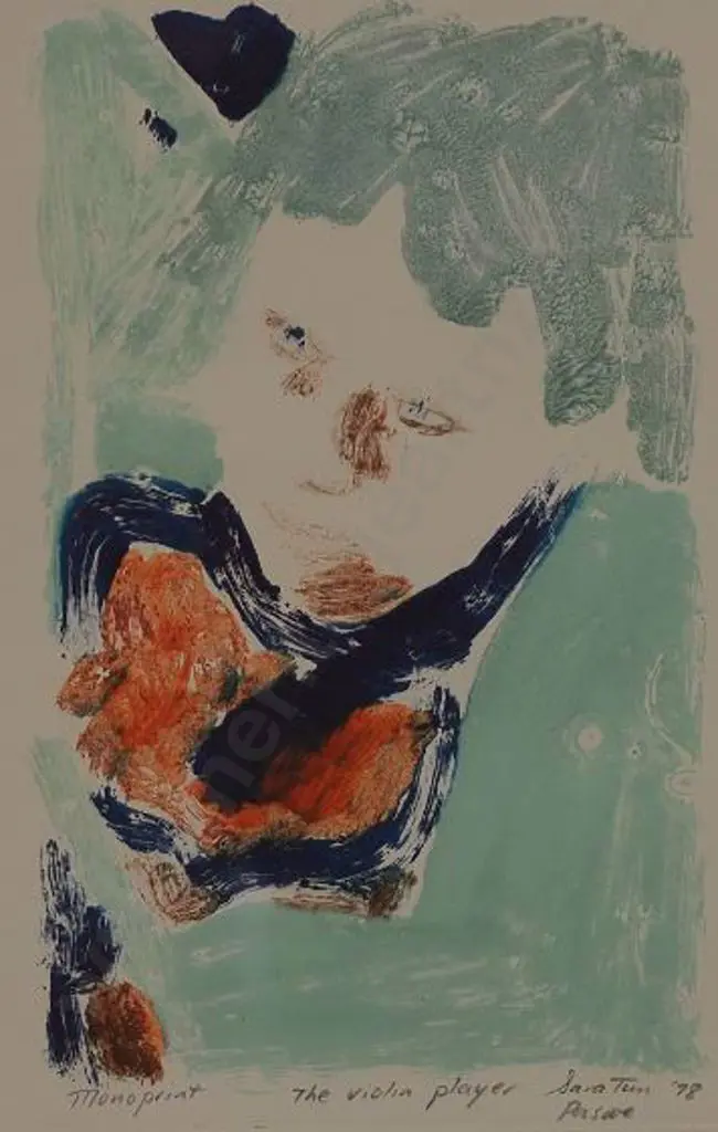 PASCOE, Sara Tun (1944-) - The Violin Player Image 1++