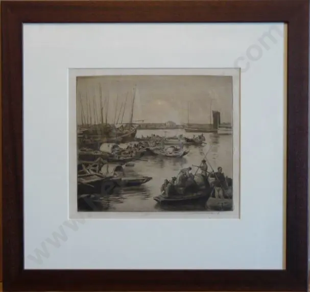 MENPES, Mortimer (1855-1938) - Hong Kong Harbour Image 1++