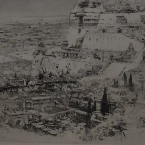 WALCOT, Willliam (1874-1943) - Babylon - 19th Century Middle Eastern Cityscape