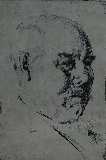 RICHARDSON, Harry Linley (1878-1947) - Portrait of Man Image 1++