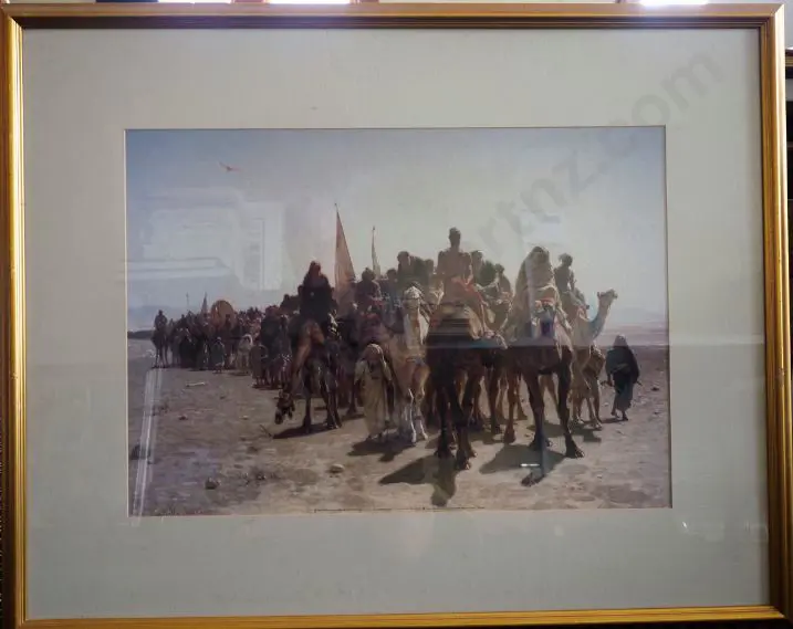 BELLY, Leon (1827-1877) - Pilgrims Going to Mecca Image 1++