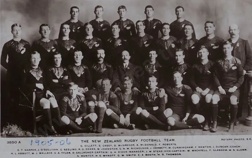 UNKNOWN - The "All Blacks" in England, 1905 Image 1++