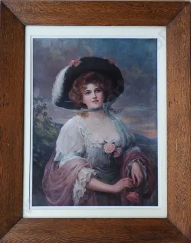 KENDRICK, Sydney (1874-1955) - Fair as the Rose (Edwardian Lady Holding a Rose) Image 1++