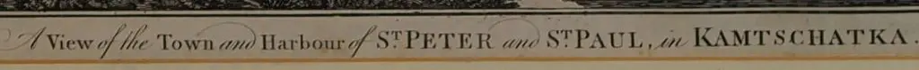HOGG, Alexander (1778-1824) - A View of the Harbour & Town At Kamtschatka Image 1++