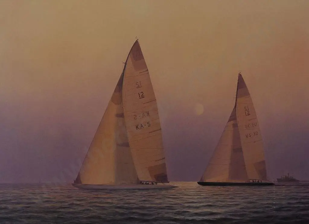 THOMPSON, Timothy (1951-) - 1980' Freedom' (New York Yacht Club) Defeats 'Australia' (Royal Perth Yacht Club) Image 1++