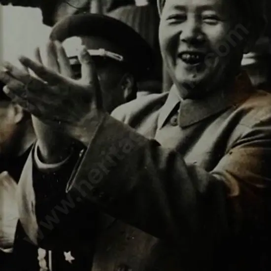 UNKNOWN Photographer - Mao Tse Tung Applauding in Tiananmen Square, National Day, 13 October 1955