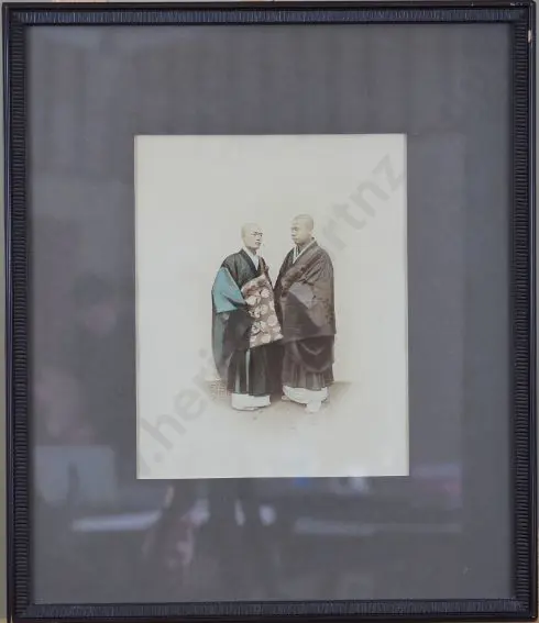 BEATO, Felice (1832-1909) - Two Japanese Men - c.1860 Image 1++