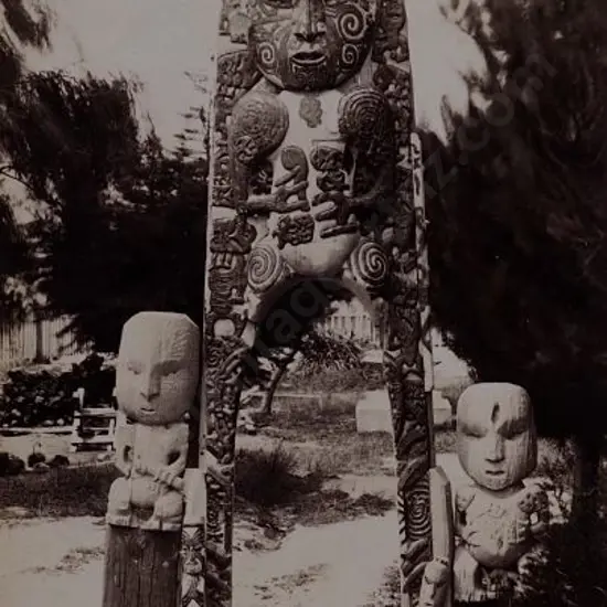 BURTON Brothers (c.1880-1885) - Tiki, Ohinemutu