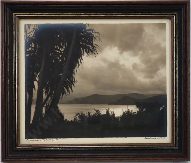 CHANCE, George (1885-1963) - Evening, Lake Waikaremoana Image 1++