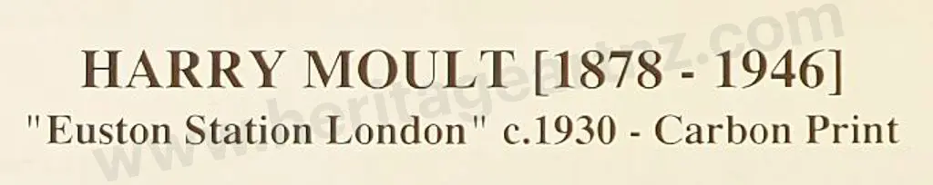 MOULT, Harry (1878-1946) - Euston Station. London c. 1930 Image 1++