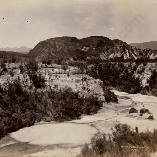 MARTIN, Josiah (1843-1916) - Milk Pool Waiotapu, c. 1880