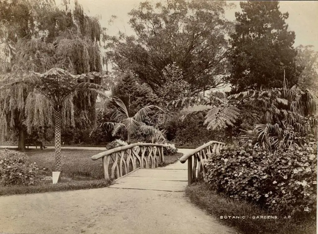 PAINE, John (1833-1908) - Botanic Gardens, Melbourne, c. 1880 Image 1++