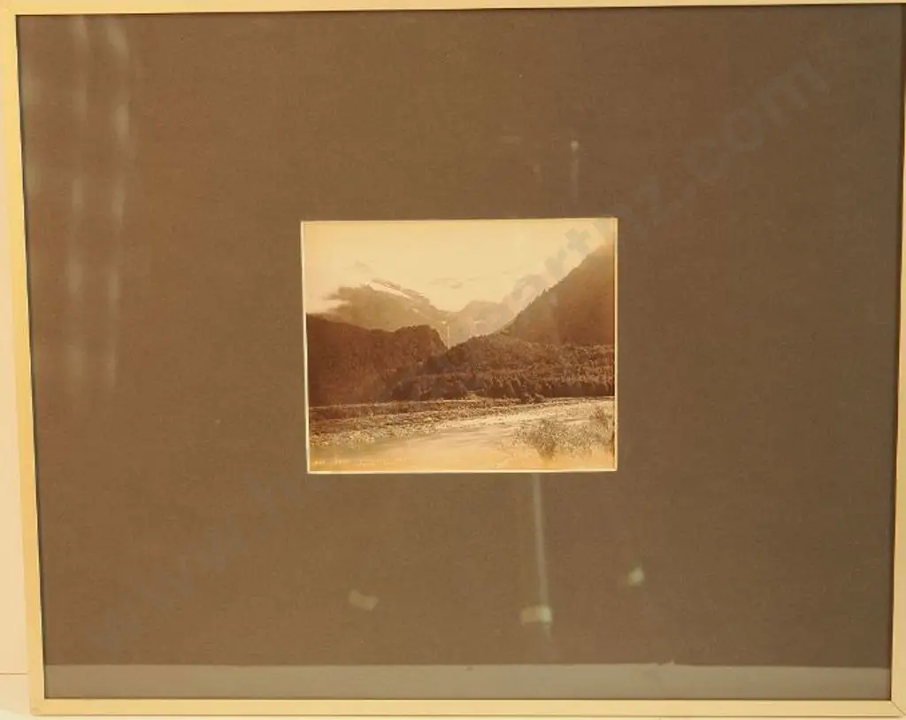 BURTON BROS - Dunedin (1870s-1890s) - Spur of Mount Aspiring, c. 1880-1890 Image 1++