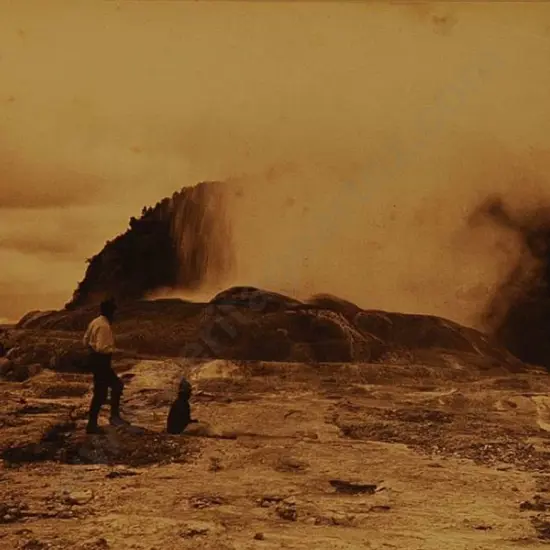 MARTIN, Josiah (1843-1916) - attrib. - Geyser, Whakarewarewa, c. 1895