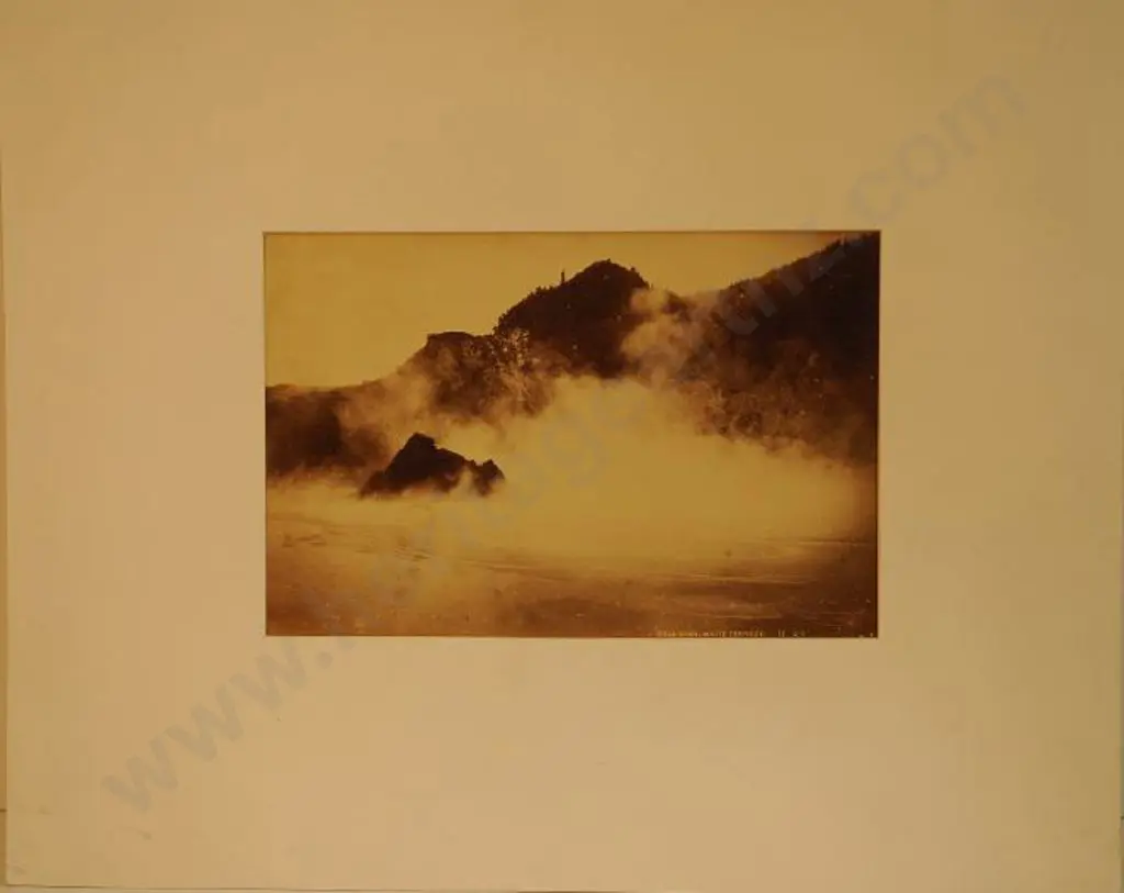 VALENTINE, George (1852-1890) - Cauldron, White Terraces Image 1++