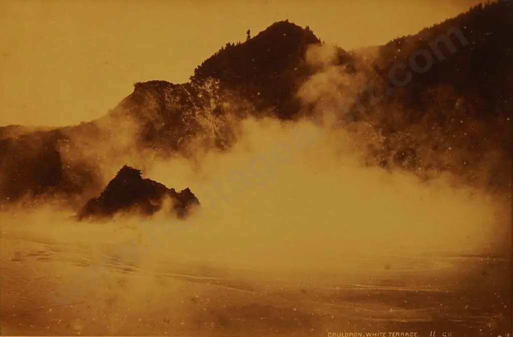 VALENTINE, George (1852-1890) - Cauldron, White Terraces Image 1++