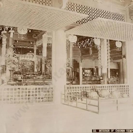 UNKNOWN - Interior of Chionin Temle - Kioto