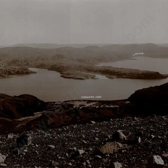 UNKNOWN - Wairoa, Lake Tarawera & Landing Viewed from Mt Tarawera, c.1880