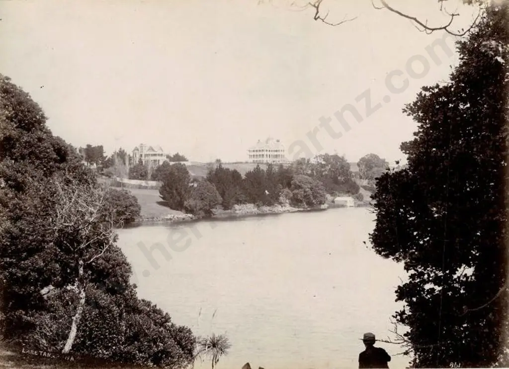 UNKNOWN - Lake Takapuna, Auckland, c.1880 Image 1++