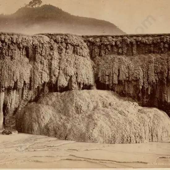BURTON BROS - Dunedin (1870s-1890s) - White Terraces c. 1880