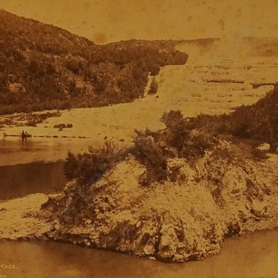 BURTON BROS - Dunedin (1870s-1890s) - Pink Terraces, c. 1880