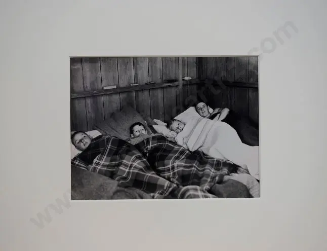 BROWNE, Victor Carlyle (1900-1980) - YMCA Healthcamp - Boys Inside one of the Huts, c.1950 Image 1++