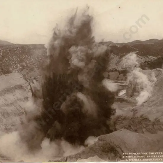 SPENCER, Charles (1854-1933) - From Near the Shelter Shed, Waimangu - Nov 7, 1903