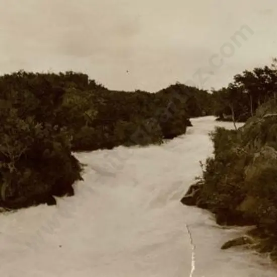 UNKNOWN - Waikato River below Huka Falls - Late 19th Century