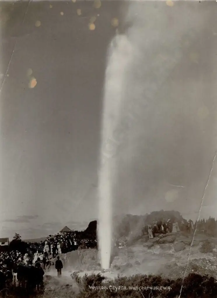UNKNOWN - Wairoa Geyser, Whakarewarewa - Late 19th Century Image 1++