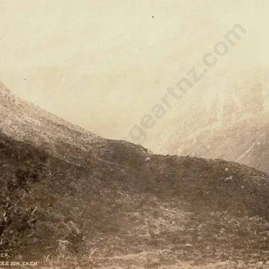 WHEELER, E. & SON - Christchurch (1864-1914) - Rolleston Glacier, c. 1880