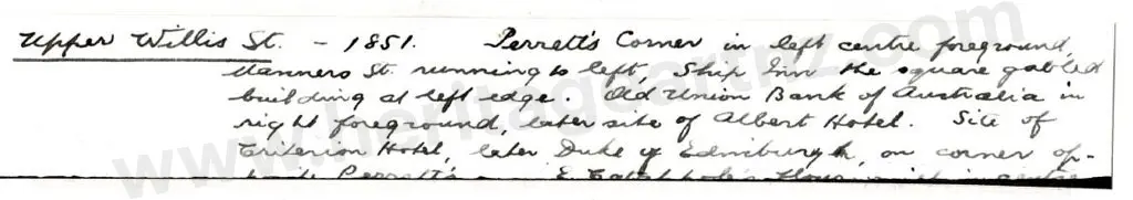 SWAN, George Henry (1833-1913) - Upper Willis Street, 1851 Image 1++